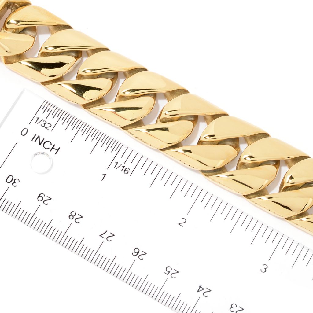 Invicta Men's Stainless Steel Choice of Color Flat Curb Link Bracelet