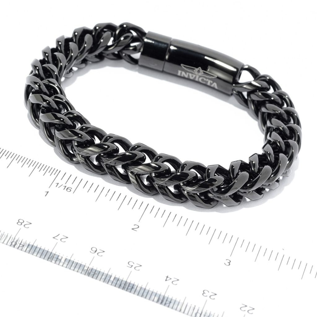 Invicta Men's Stainless Steel Rounded Franco Chain Bracelet