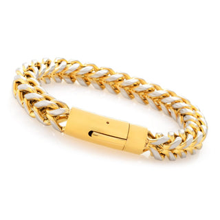 Invicta Two-Tone Stainless Steel Franco Chain Bracelet