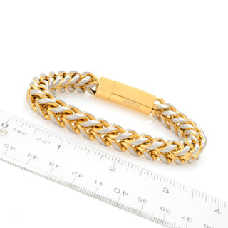 Invicta Two-Tone Stainless Steel Franco Chain Bracelet