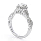Grown Gorgeous 14K White Gold 1.30ctw Lab Grown Diamond Halo Ring