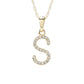 Sabrina Designs 14K Gold Diamond Choice of Initial Pendant w/ Chain