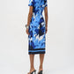 Joseph Ribkoff - Tropical Print Asymmetrical Dress