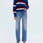 Pistola - Women's Azure Claret Stripe Sweater