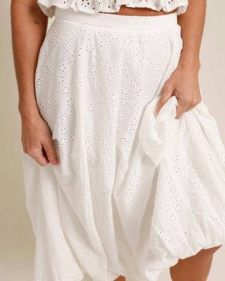 Astr - Kissel Eyelet Maxi Skirt