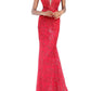 Jovani - Embroidered Floral Appliqued Gown