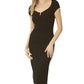 Entro - Ribbed Midi Dress
