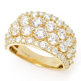 Grown Gorgeous 14K Gold 3.53ctw Lab Grown Diamond Ring, 6.9 grams