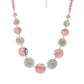 Southwest Elements 98.4ctw Rhodochrosite Concho Necklace