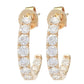 Sonia Bitton Galerie de Bijoux 14K Gold Choice of Carat Diamond Hoop Earrings