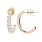 Sonia Bitton Galerie de Bijoux 14K Gold Choice of Carat Diamond Hoop Earrings