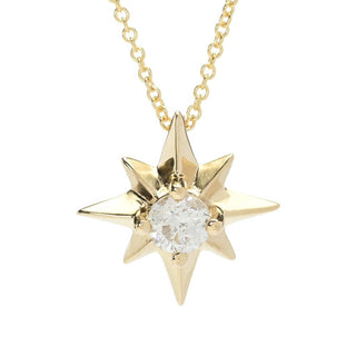Gems of Distinction 14K Gold 0.29ctw Diamond All Star Pendant w/ Chain