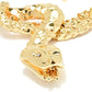 Graziella 23K Gold Plated Simulated Diamond 16.5"+2" Snake Necklace