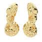 Graziella 23K Gold Plated Simulated Diamond Snake Hoop Earrings