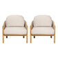 Grotta Outdoor Wood Club Chair Set of 2