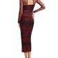 Amanda Uprichard - Cade Printed Body-con Midi Dress