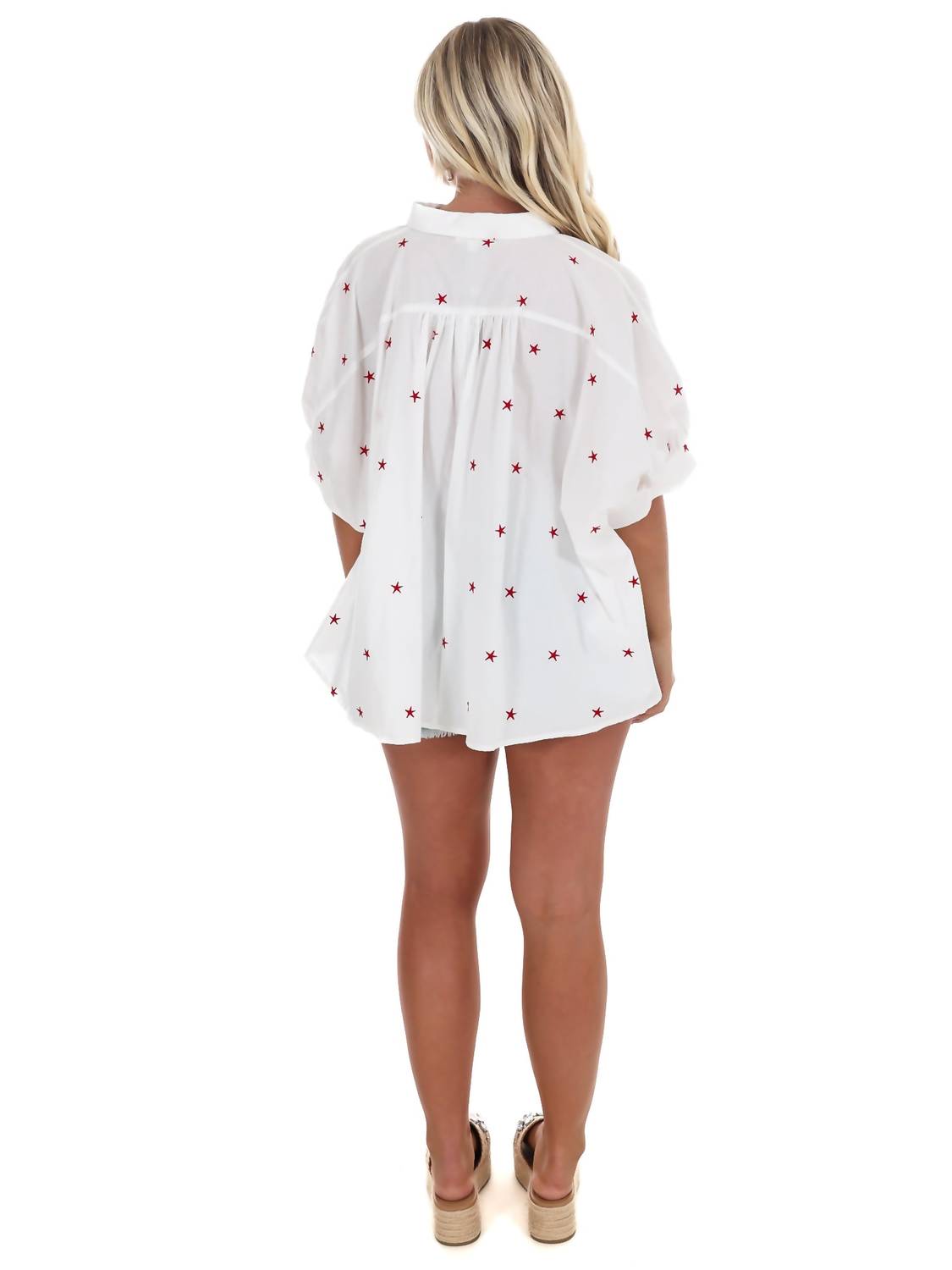 Day + Moon - Freedom Threads Oversized Star Top