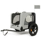 Outdoor Heavy Duty Collapsible Pet Bike Trailer with 16-Inch All-Terrain Wheels