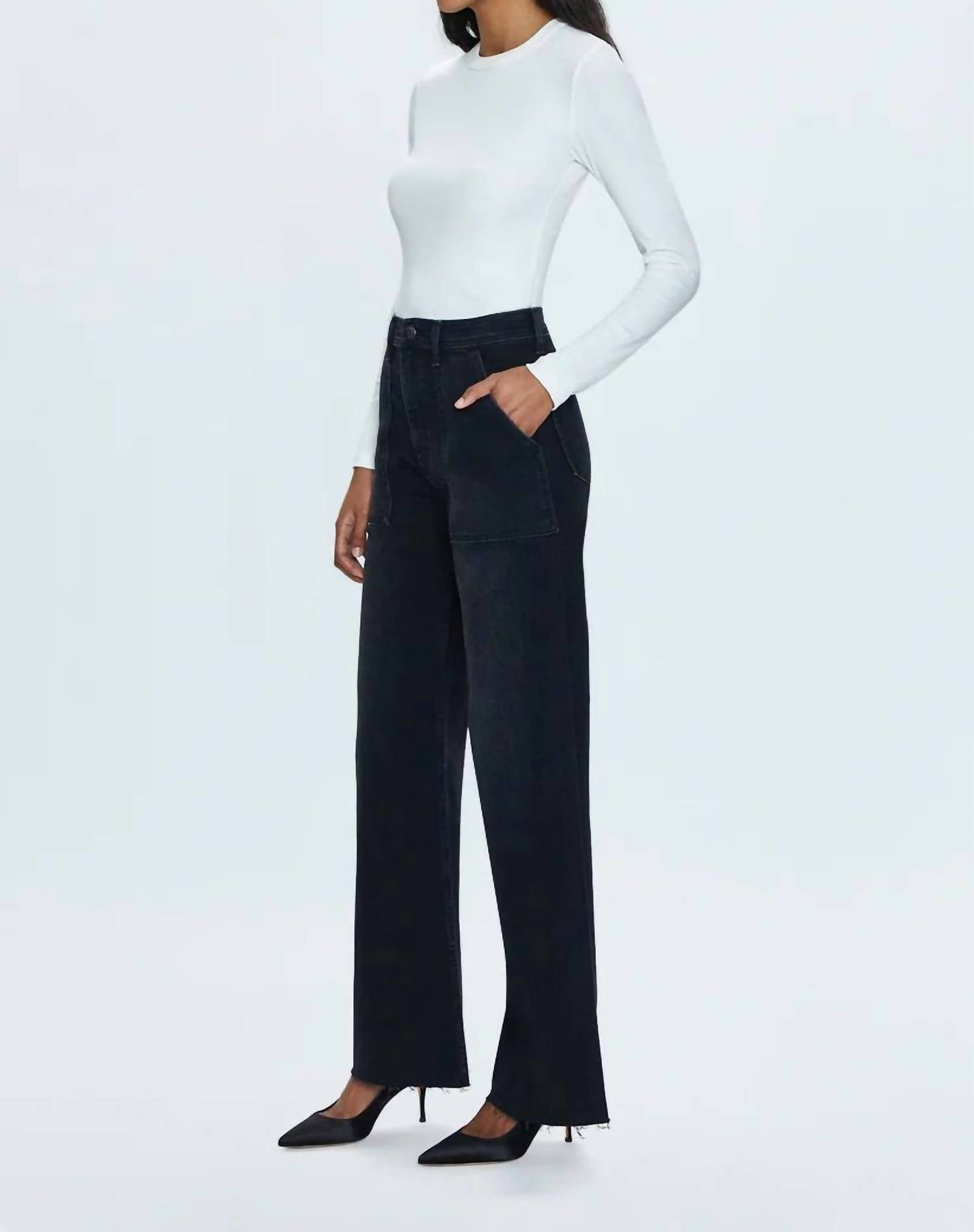 Pistola - Penny Utility High Rise Wide Leg Jeans