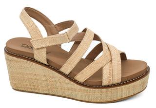 Corkys Footwear - Women's All Nighter Strappy Sandal Wedge Shoe