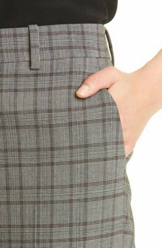 Theory - Cuff Straight Fluid Melange Crop Pants