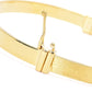 Toscana Italiana 18K Gold Plated Polished & Setosa Bangle Bracelet