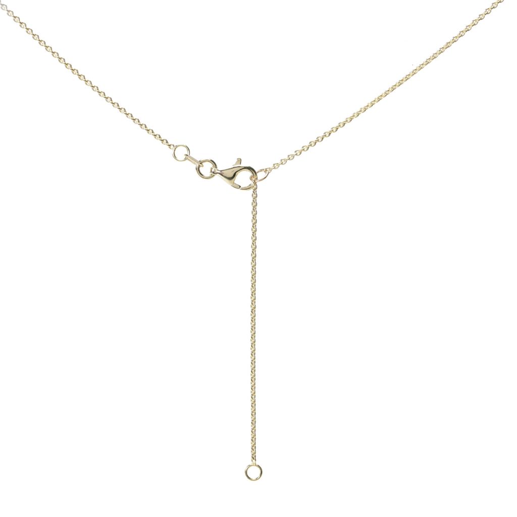 Beverly Hills Elegance 14K Gold 0.57ctw Diamond Heart Pendant w/ Chain