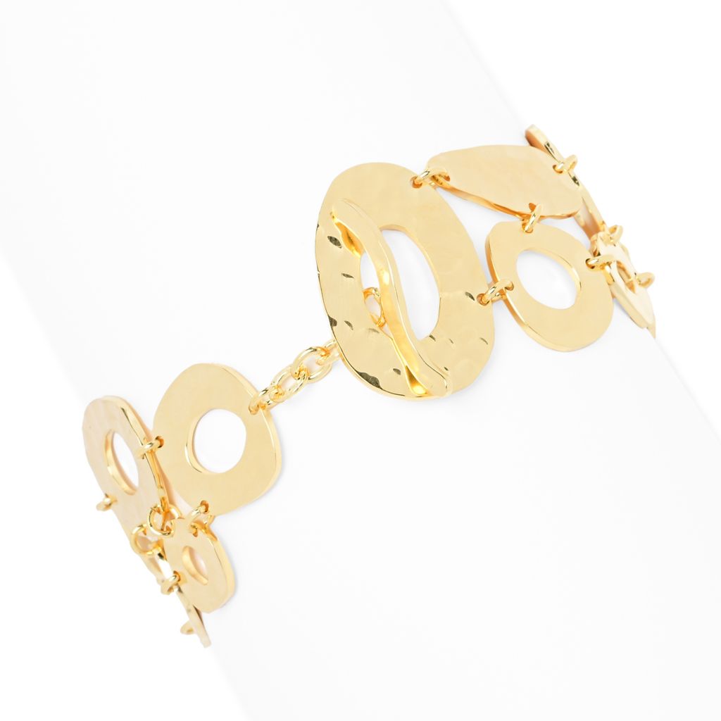 Toscana Italiana Acqua Bagnata Organic Shape Double Row Toggle Bracelet