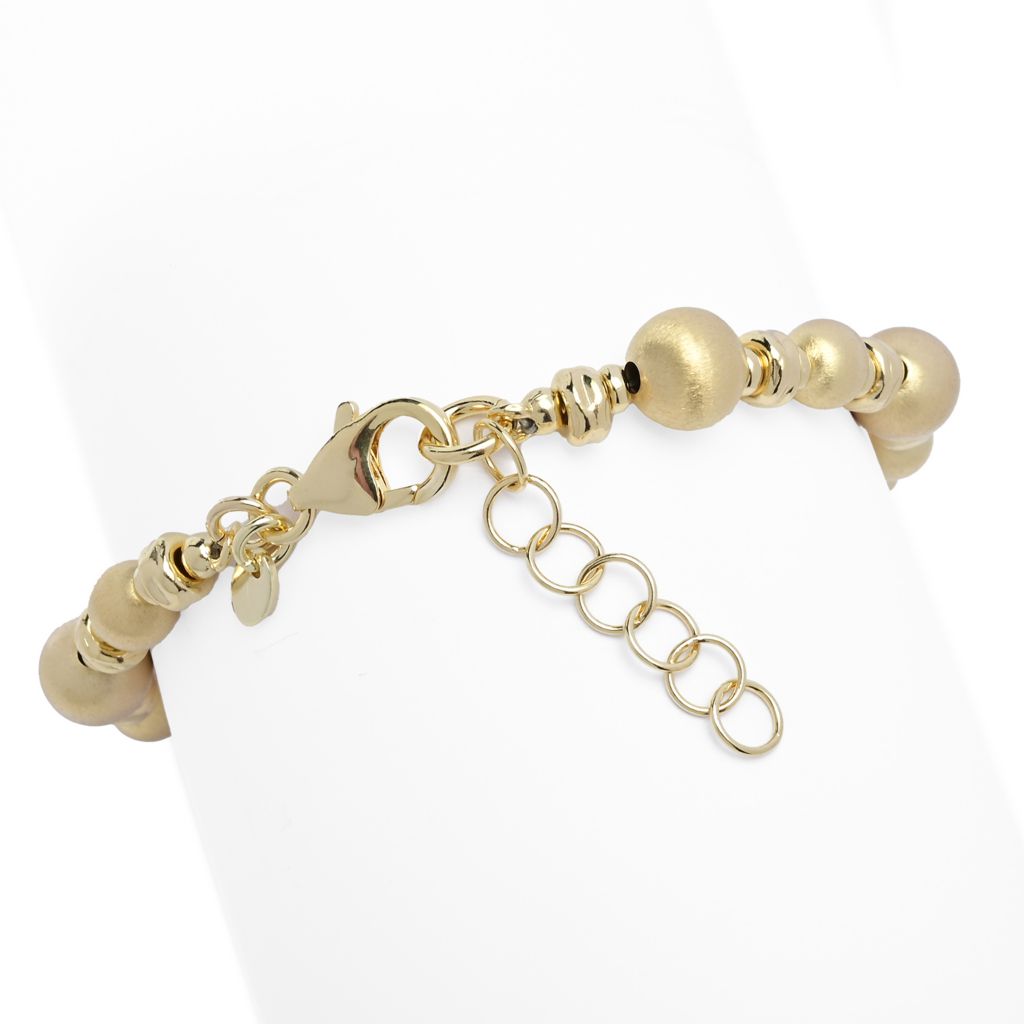 Toscana Italiana Setosa Martellato Bead & Hammered Rondelle Bracelet