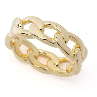 Toscana Italiana Choice of Platinum Plated or Gold Plated Curb Link Ring