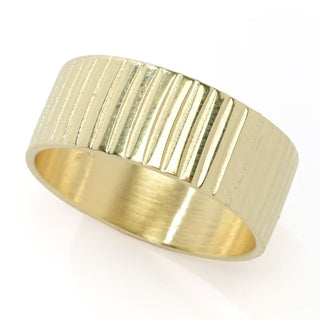 Toscana Italiana 18K Gold Plated Choice of Finish Band Ring