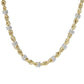 Toscana Italiana Two-tone, Platinum or 18K Gold Plated Status Rope Necklace