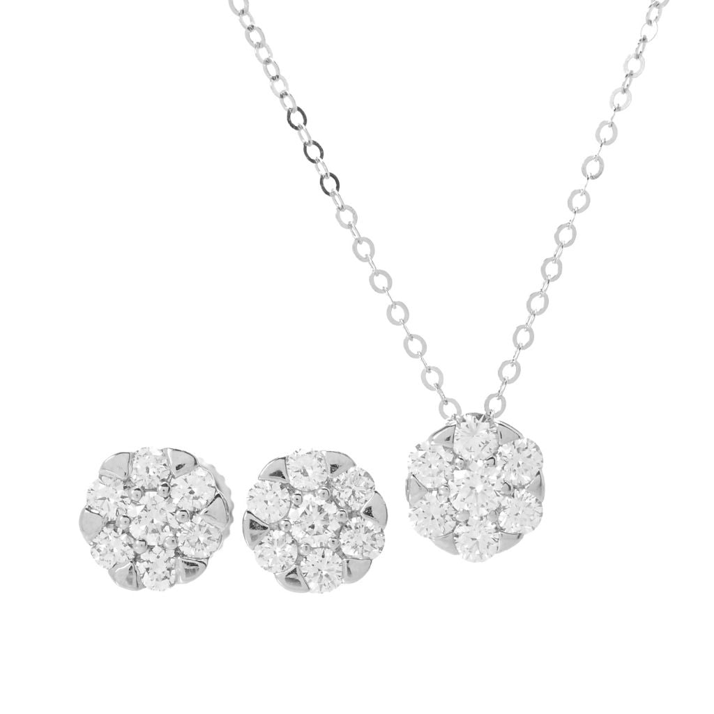 diamond-treasures-platinum-0-90ctw-diamond-pendant-w-chain-stud-earrings-set