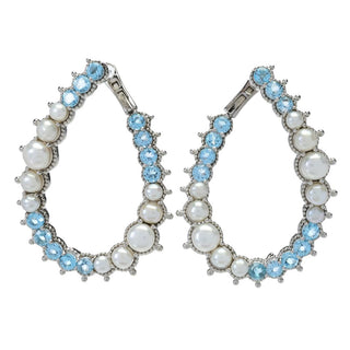 Dallas Prince "Luster" Cultured Pearl & Choice of Gem Hoop Earrings