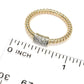 DIAMORE 14K Gold 0.10ctw Diamond Pave 7-Stone Ring, 1.5 grams