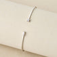 Peace Jewelers 14K Gold 0.33ctw Baguette & Round Lab Grown Diamond Bangle Bracelet