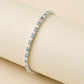 Peace Jewelers 5.00ctw Blue & White Lab Grown Diamond Tennis Bracelet