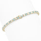 Peace Jewelers 5.00ctw Blue & White Lab Grown Diamond Tennis Bracelet