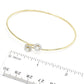 Peace Jewelers 14K Gold 0.50ctw Lab Grown Diamond Halo Bangle Bracelet