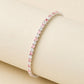 Peace Jewelers 5.00ctw Pink & White Lab Grown Diamond Tennis Bracelet