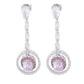 Gem Treasures 6.46ctw Kunzite & Gemstone Dangle Earrings
