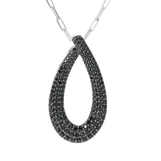 Gem Treasures Sterling Silver Choice of Gem Teardrop Pendant w/ Chain