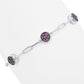 Diamond Treasures 14K White Gold 1.51ctw Purple Diamond Double Sided Bracelet