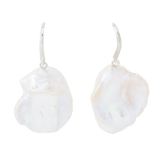 Imperial Pearl Freshwater Cultured Keshi Pearl 1.25" Drop Earrings