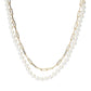 Imperial Pearl Freshwater Cultured Pearl & Paperclip Chain 2-Row Necklace