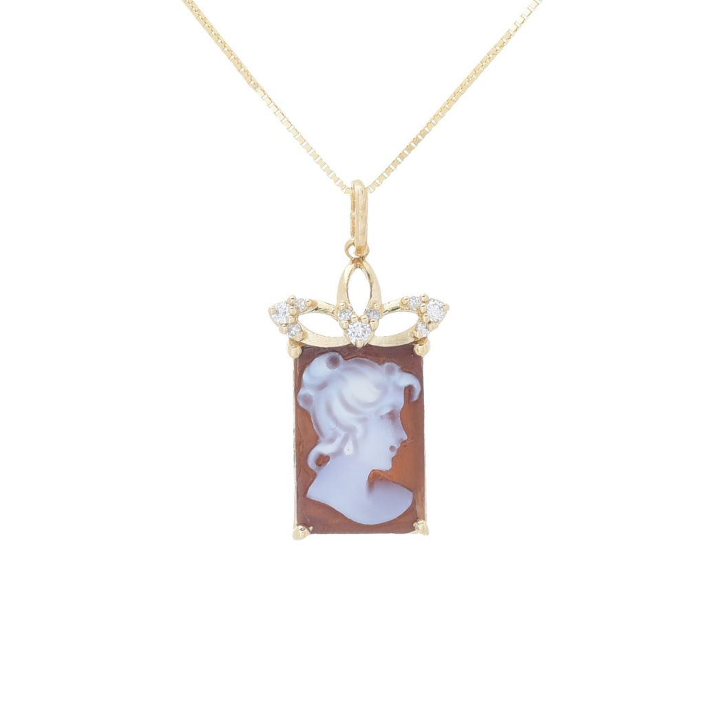 cameo-italiano-14k-gold-13x9mm-portrait-cameo-diamond-pendant-w-chain