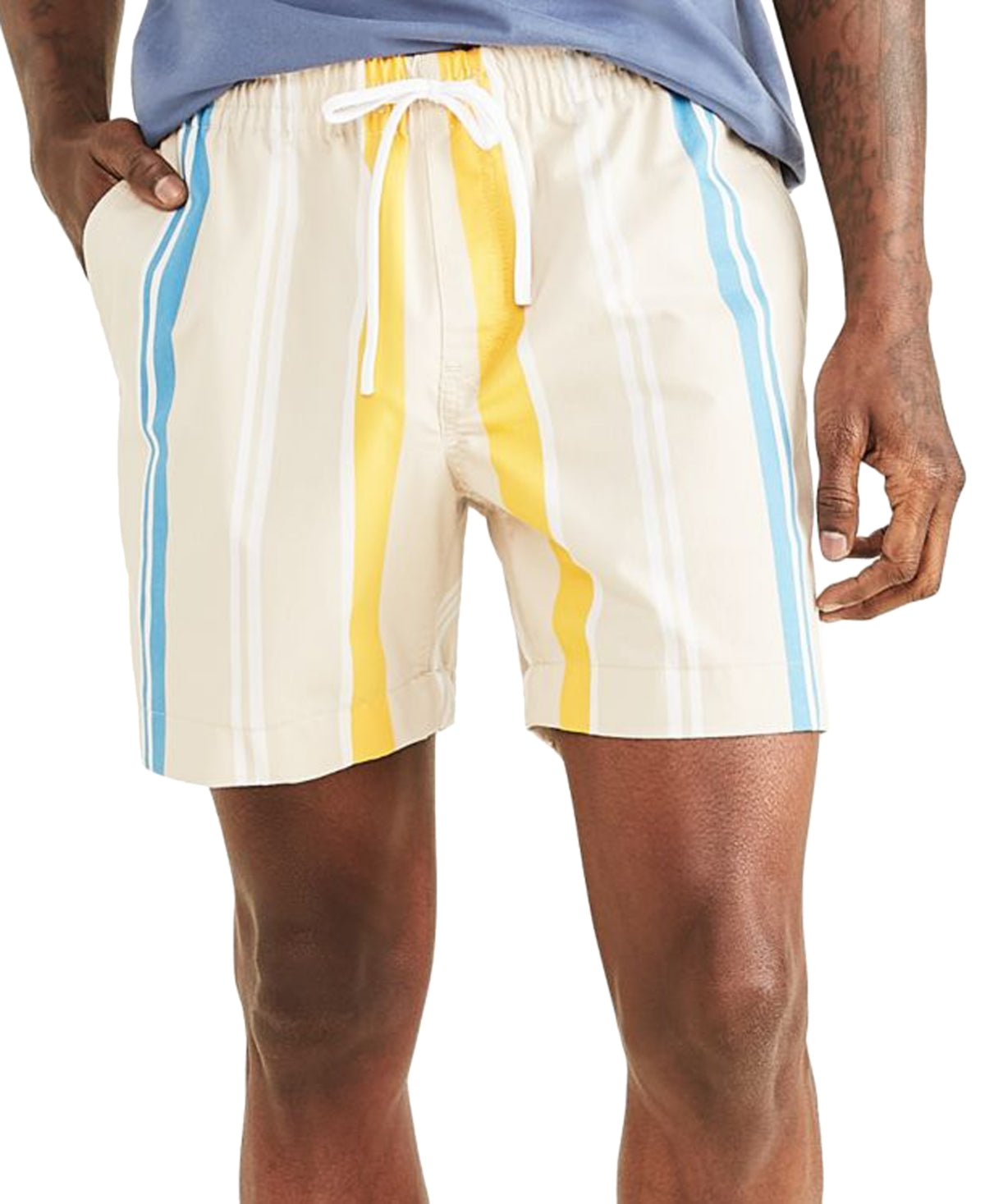 Dockers Men's Playa Straight Fit Stretch Drawstring Shorts