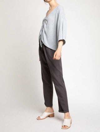 124 Voltaire - Front Pleat Tapered Pant