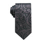 RYAN SEACREST Mens Purple Paisley Gardenia Paisley Silk Slim Neck Tie