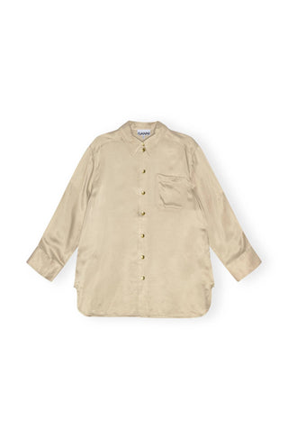 Ganni - Washed Satin Shirt